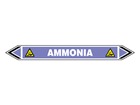 Ammonia flow marker label.