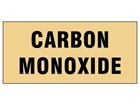 Carbon monoxide pipeline identification tape.