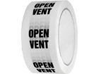 Open vent pipeline identification tape.