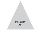 Exhaust Air (with text) Label.