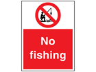 No fishing sign.