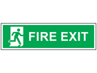 Fire exit, symbol facing right safety sign.