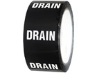 Drain pipeline identification tape.