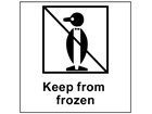 Keep from frozen heavy duty packaging label