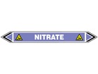 Nitrate flow marker label.