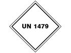 UN 1479 (Bleaching products ) label.