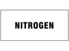 Nitrogen pipeline identification label