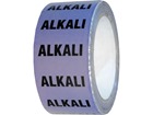 Alkali pipeline identification tape.