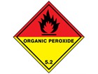 Organic peroxide 5.2 hazard warning diamond sign