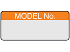 Model number aluminium foil labels.