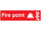 Fire point, mini safety sign.