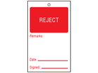 Reject tag