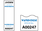 Assetmark cable wrap serial number label (full design), 75mm x 25mm