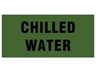 Chilled water pipeline identification tape.