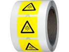 Warning UV symbol labels.