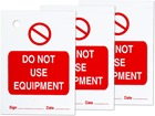 Do not use equipment tag.