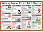 Workplace first aid guide poster.