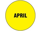 April inventory date label
