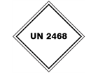 UN 2468 (Trichloroisacyanuric acid, dry) label.