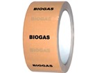 Biogas pipeline identification tape.