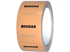 Biogas pipeline identification tape.