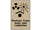 Protect from heat and radiation stencil