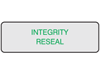 Integrity seal label