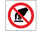 Do not touch symbol label.