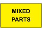 Mixed parts labels