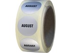 August inventory date label