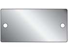 Blank aluminium nameplate, 44mm x 89mm