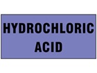 Hydrochloric acid pipeline identification tape.