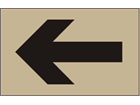 Directional arrow heavy duty stencil