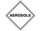 Aerosols, hazard diamond label