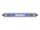 Alkali flow marker label.