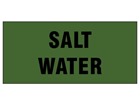 Salt water pipeline identification tape.