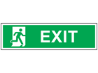 Exit, symbol facing right safety sign.