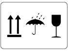 This Way Up, Keep Dry, Fragile Packaging Symbol Label