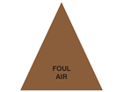 Foul Air (with text) Label.