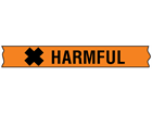 Harmful COSHH tape.