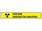 Caution Radioactive Material COSHH tape.