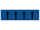 Flow indication tape for auxiliary water