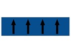 Flow indication tape for auxiliary water