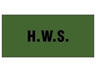 H.W.S pipeline identification tape.