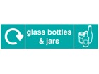 Glass bottles & jars WRAP recycling signs