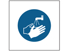 Wash your hands symbol safety sign.