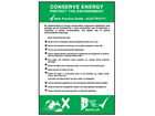 Conserve energy electricity pocket guide.