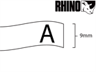 Dymo Rhino vinyl tape (9mm)