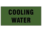 Cooling water pipeline identification tape.