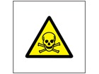 Caution toxic hazard symbol safety sign.